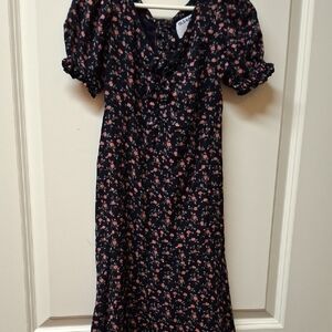 Old Navy Navy Floral Dress Size 8